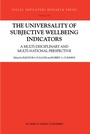 Cover: The Universality of Subjective Wellbeing Indicators - Springer