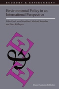 Cover: Environmental Policy in an International Perspective - Kluwer Academic Publishers