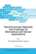 Cover: Nanostructured Materials and Coatings for Biomedical and Sensor Applications - Kluwer Academic Publishers