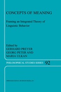 Cover: Concepts of Meaning - Kluwer Academic Publishers