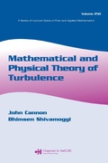 Cover: Mathematical and Physical Theory of Turbulence, Volume 250 - Chapman & Hall/CRC