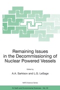 Cover: Remaining Issues in the Decommissioning of Nuclear Powered Vessels - Kluwer Academic Publishers