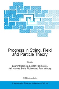 Enlarge image Cover: Progress in String, Field and Particle Theory - Kluwer Academic Publishers