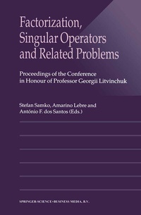 Abbildung von: Factorization, Singular Operators and Related Problems - Springer