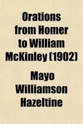 Cover: Orations from Homer to William McKinley (Volume 14) - General Books