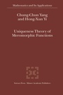 Cover: Uniqueness Theory of Meromorphic Functions - Kluwer Academic Publishers
