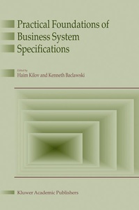 Enlarge image Cover: Practical Foundations of Business System Specifications - Kluwer Academic Publishers