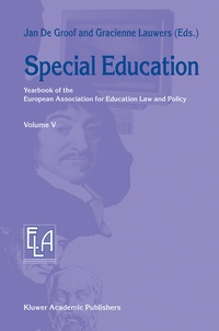 Enlarge image Cover: Special Education - Kluwer Academic Publishers