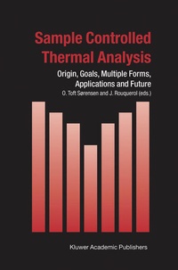 Enlarge image Cover: Sample Controlled Thermal Analysis - Kluwer Academic Publishers