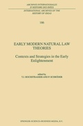 Cover: Early Modern Natural Law Theories - Springer