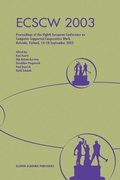 Cover: ECSCW 2003 - Springer