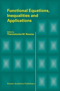 Abbildung von: Functional Equations, Inequalities and Applications - Kluwer Academic Publishers
