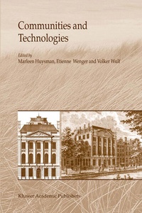 Enlarge image Cover: Communities and Technologies - Kluwer Academic Publishers