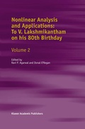 Cover: Nonlinear Analysis and Applications: To V. Lakshmikantham on his 80th Birthday - Springer