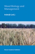 Cover: Weed Biology and Management - Springer