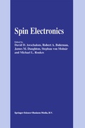 Cover: Spin Electronics - Springer