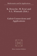 Cover: Galois Connections and Applications - Springer