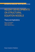 Cover: Recent Developments on Structural Equation Models - Springer