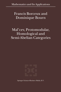 Abbildung von: Mal'cev, Protomodular, Homological and Semi-Abelian Categories - Springer