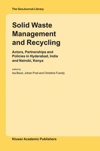 Enlarge image Cover: Solid Waste Management and Recycling - Springer