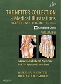 Cover: The Netter Collection of Medical Illustrations: Musculoskeletal System, Volume 6, Part II - Spine and Lower Limb - Saunders