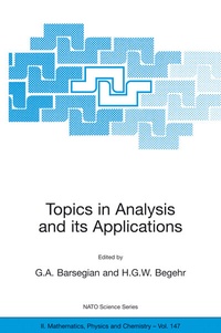 Abbildung von: Topics in Analysis and its Applications - Springer