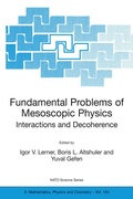 Cover: Fundamental Problems of Mesoscopic Physics - Springer