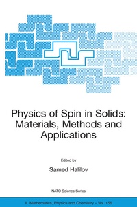 Abbildung von: Physics of Spin in Solids: Materials, Methods and Applications - Springer