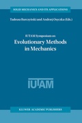 Cover: IUTAM Symposium on Evolutionary Methods in Mechanics - Springer