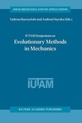 Cover: IUTAM Symposium on Evolutionary Methods in Mechanics - Springer