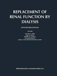 Enlarge image Cover: Replacement of Renal Function by Dialysis - Springer