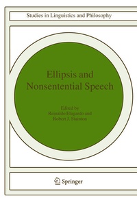 Enlarge image Cover: Ellipsis and Nonsentential Speech - Springer