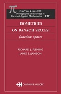 Cover: Isometries on Banach Spaces - Chapman & Hall/CRC