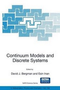 Enlarge image Cover: Continuum Models and Discrete Systems - Kluwer Academic Publishers