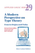 Cover: A Modern Perspective on Type Theory - Springer