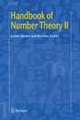 Cover: Handbook of Number Theory II - Springer