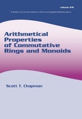 Cover: Arithmetical Properties of Commutative Rings and Monoids - CRC Press