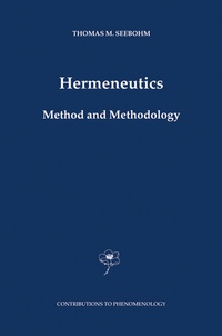 Enlarge image Cover: Hermeneutics. Method and Methodology - Springer