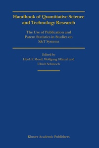 Enlarge image Cover: Handbook of Quantitative Science and Technology Research - Springer