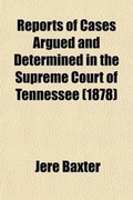Cover: Reports of Cases Argued and Determined in the Supreme Court of Tennessee (Volume 2; V. 61) - General Books