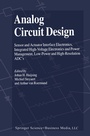 Cover: Analog Circuit Design - Springer London