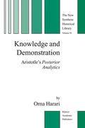 Cover: Knowledge and Demonstration - Springer