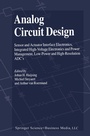 Cover: Analog Circuit Design - Springer