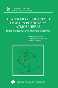 Enlarge image Cover: Transfer of Polarized Light in Planetary Atmospheres - Springer