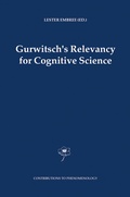 Cover: Gurwitsch's Relevancy for Cognitive Science - Springer