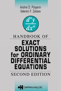 Cover: Handbook of Exact Solutions for Ordinary Differential Equations - Chapman & Hall/CRC