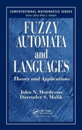 Cover: Fuzzy Automata and Languages - Chapman & Hall/CRC