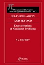 Cover: Self-Similarity and Beyond - Chapman & Hall/CRC