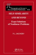 Cover: Self-Similarity and Beyond - Chapman & Hall/CRC