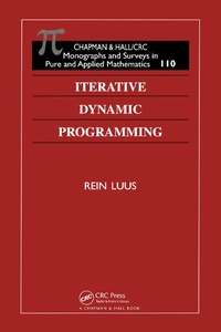 Enlarge image Cover: Iterative Dynamic Programming - Chapman & Hall/CRC